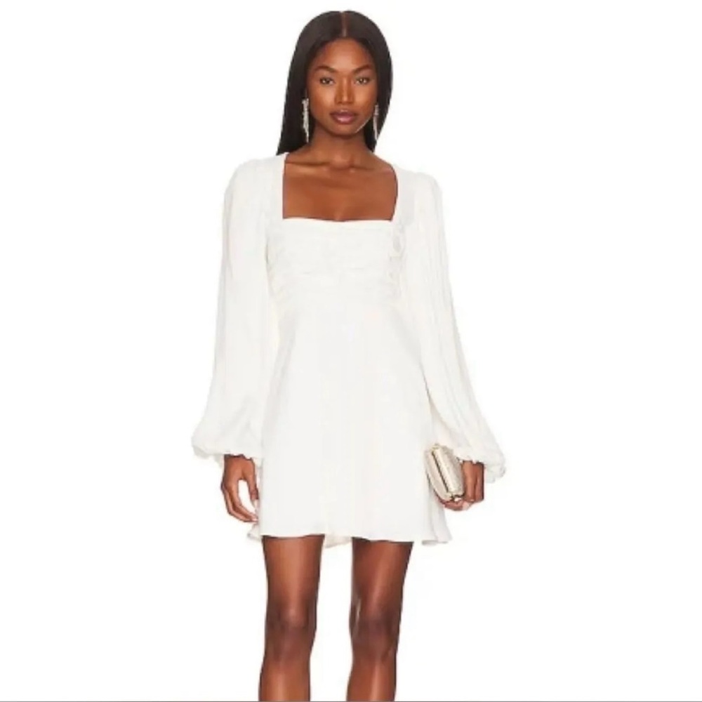 For Love & Lemons Beatrice Mini Dress NWT White Bridal